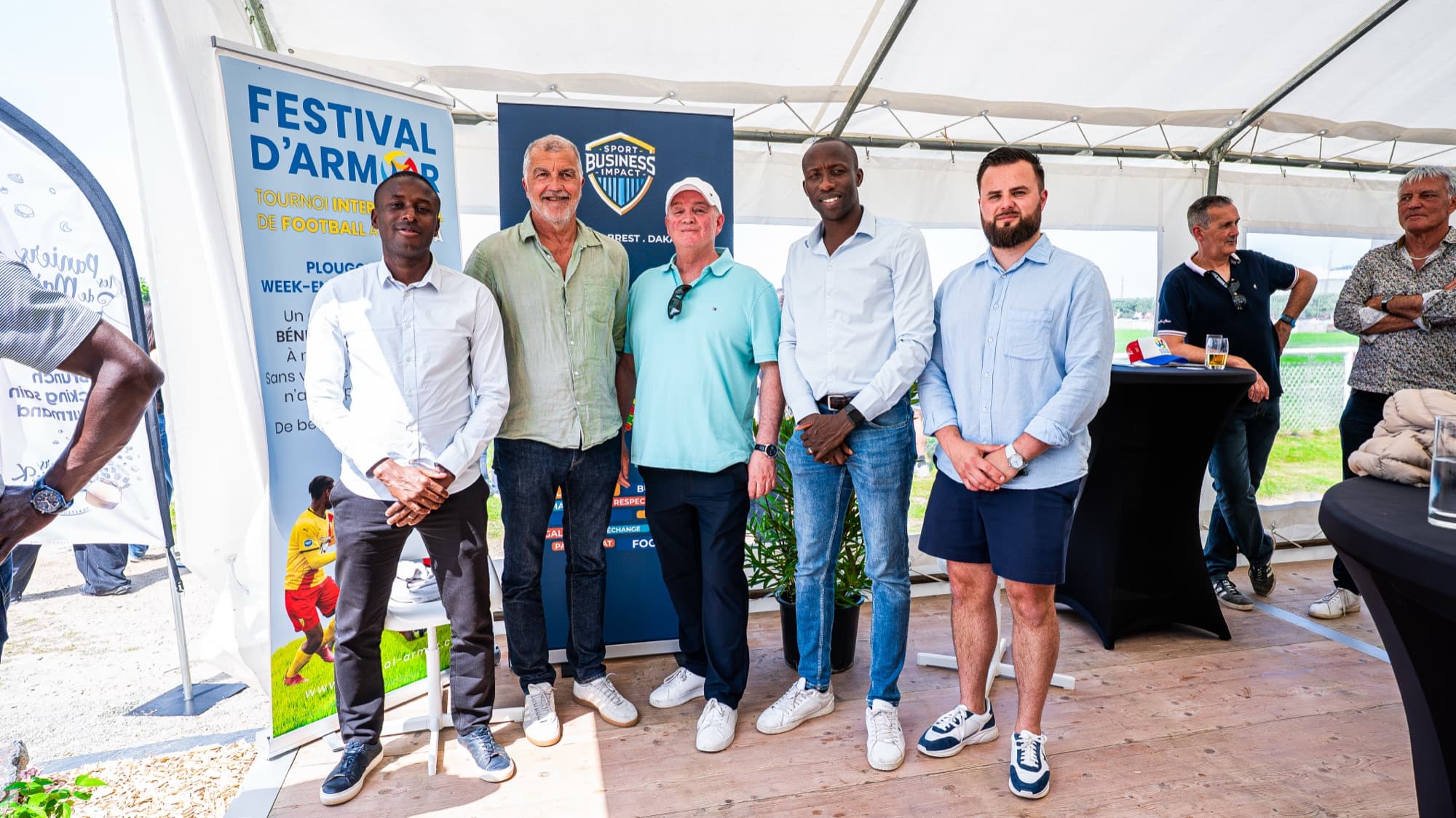Membres et invités du réseau Sport Business Impact au Festival d'Armor